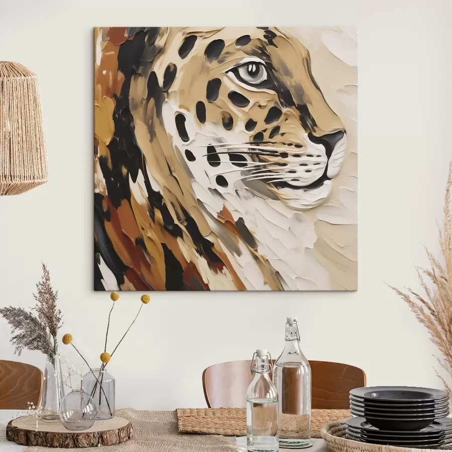 Obraz Abstraktní leopard, imitace malby Č. s49751