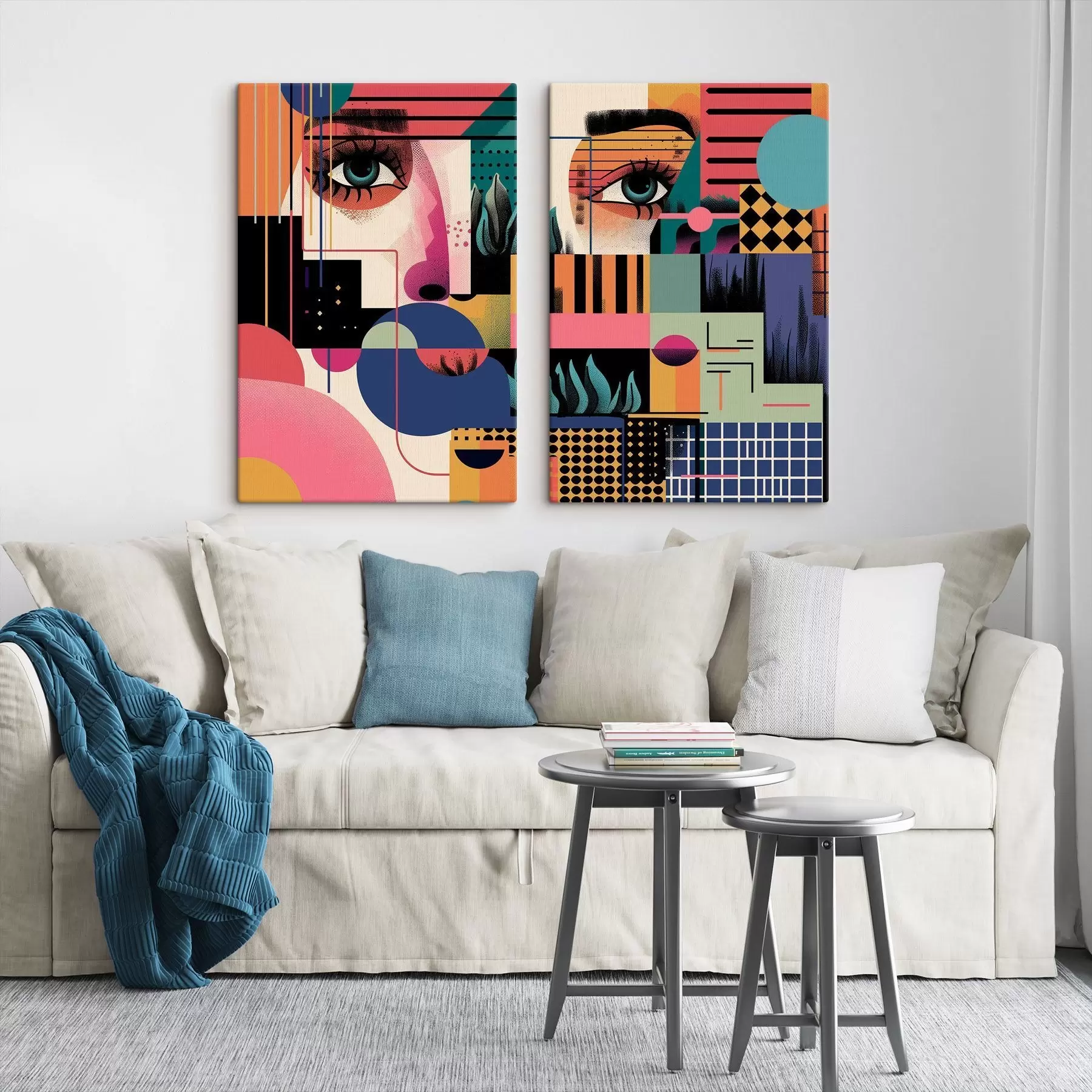 Obraz Geometrická abstrakce v duchu pop artu Č. m30663