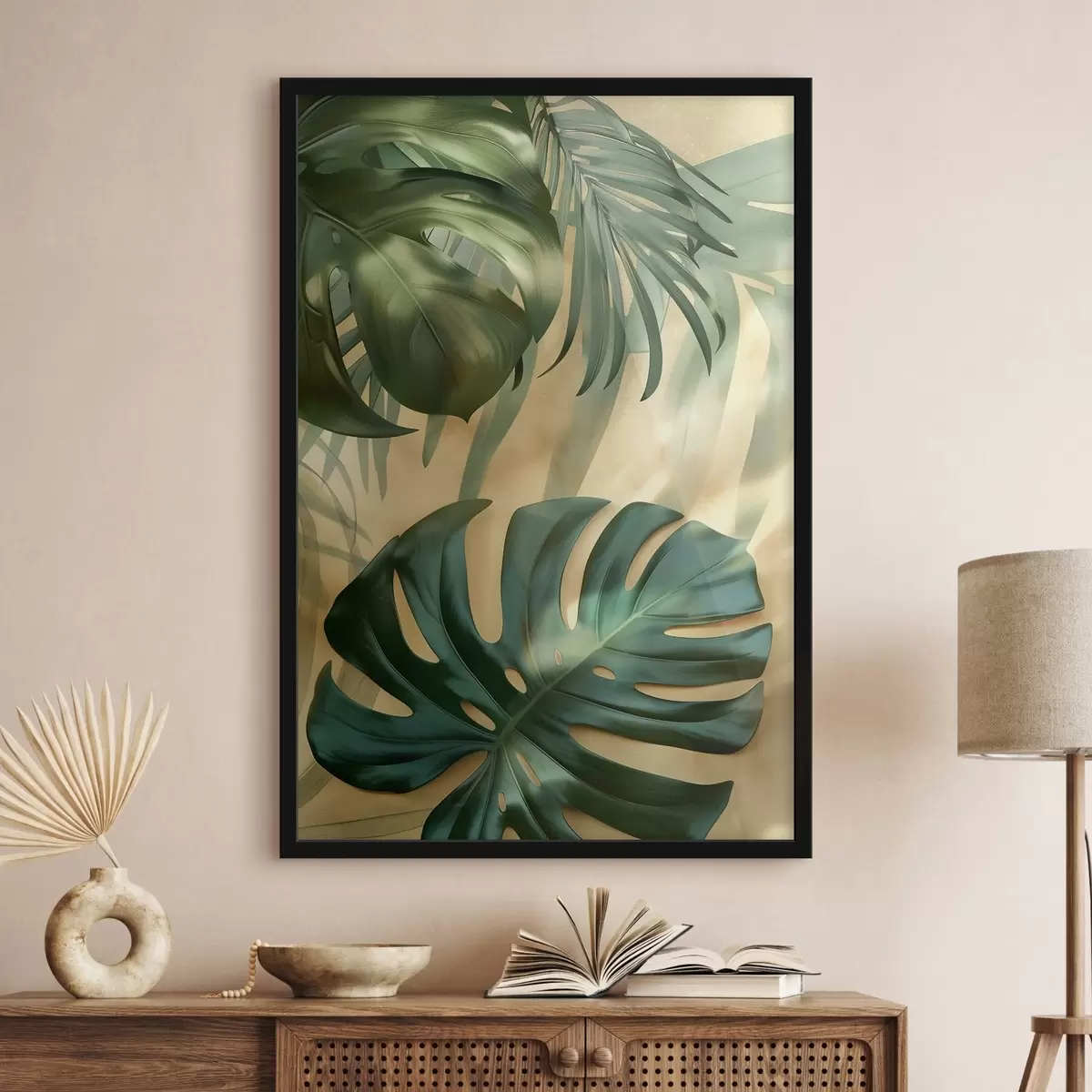 Poster Monstera a tropické listy f49552