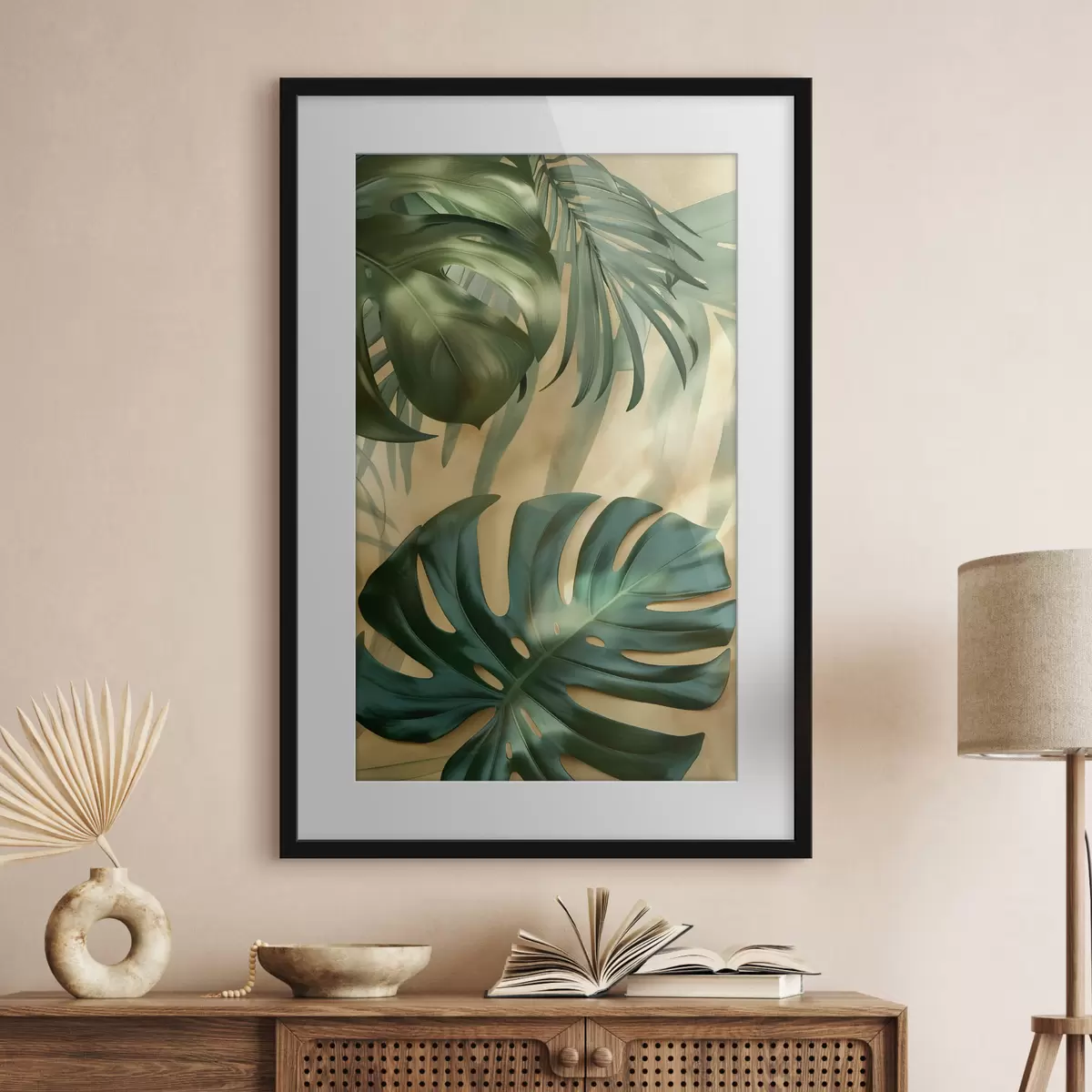 Poster Monstera a tropické listy f49552