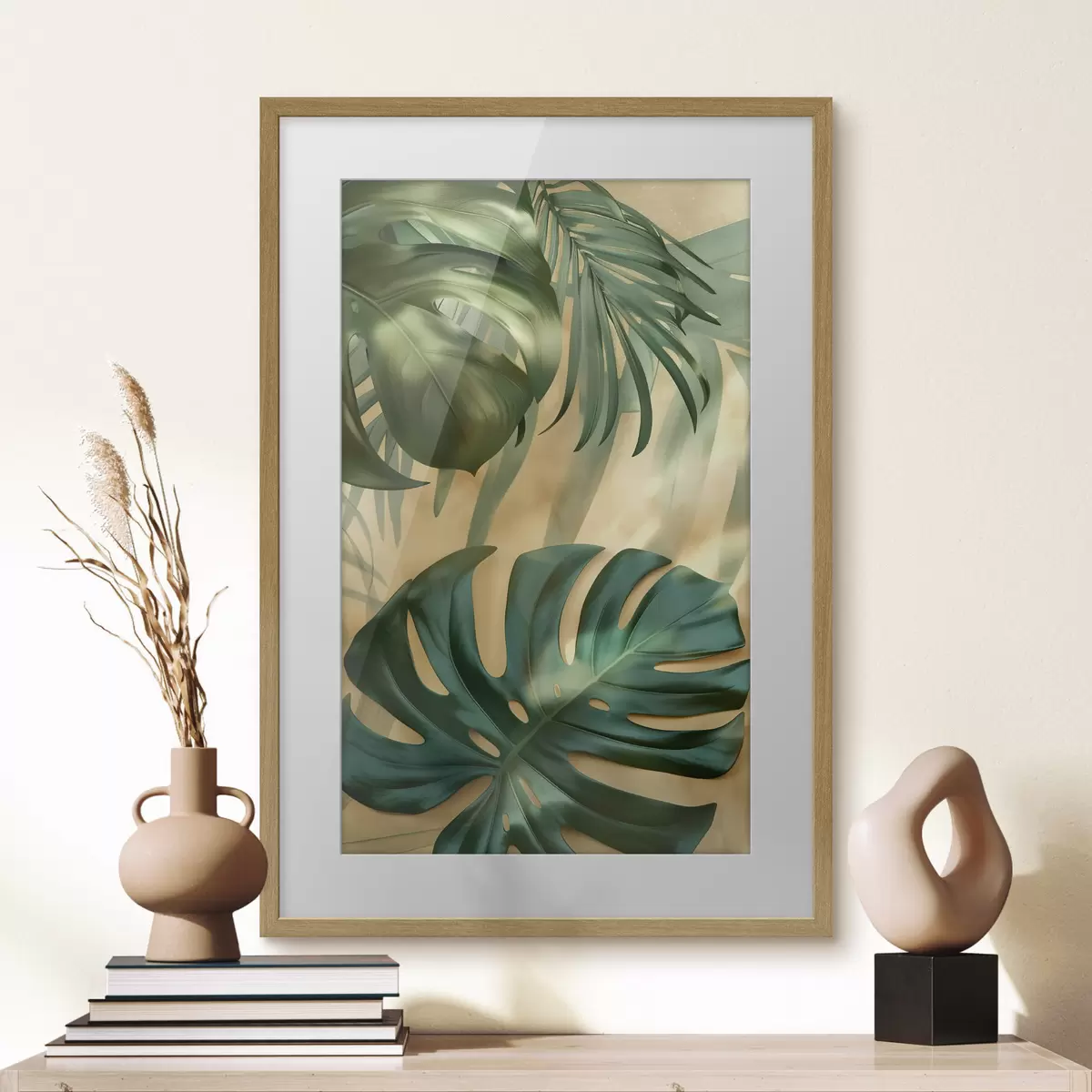 Poster Monstera a tropické listy f49552