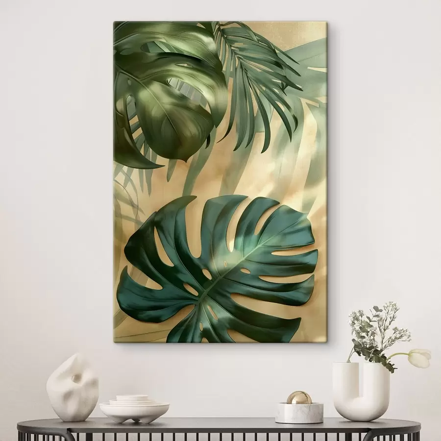 Fototapet Monstera a tropické listy s49552