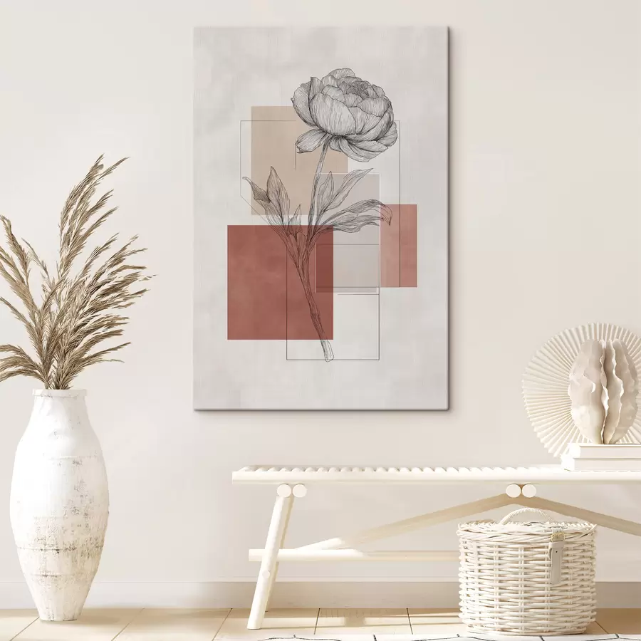 Obraz Geometrie pivoňky Č. s49841