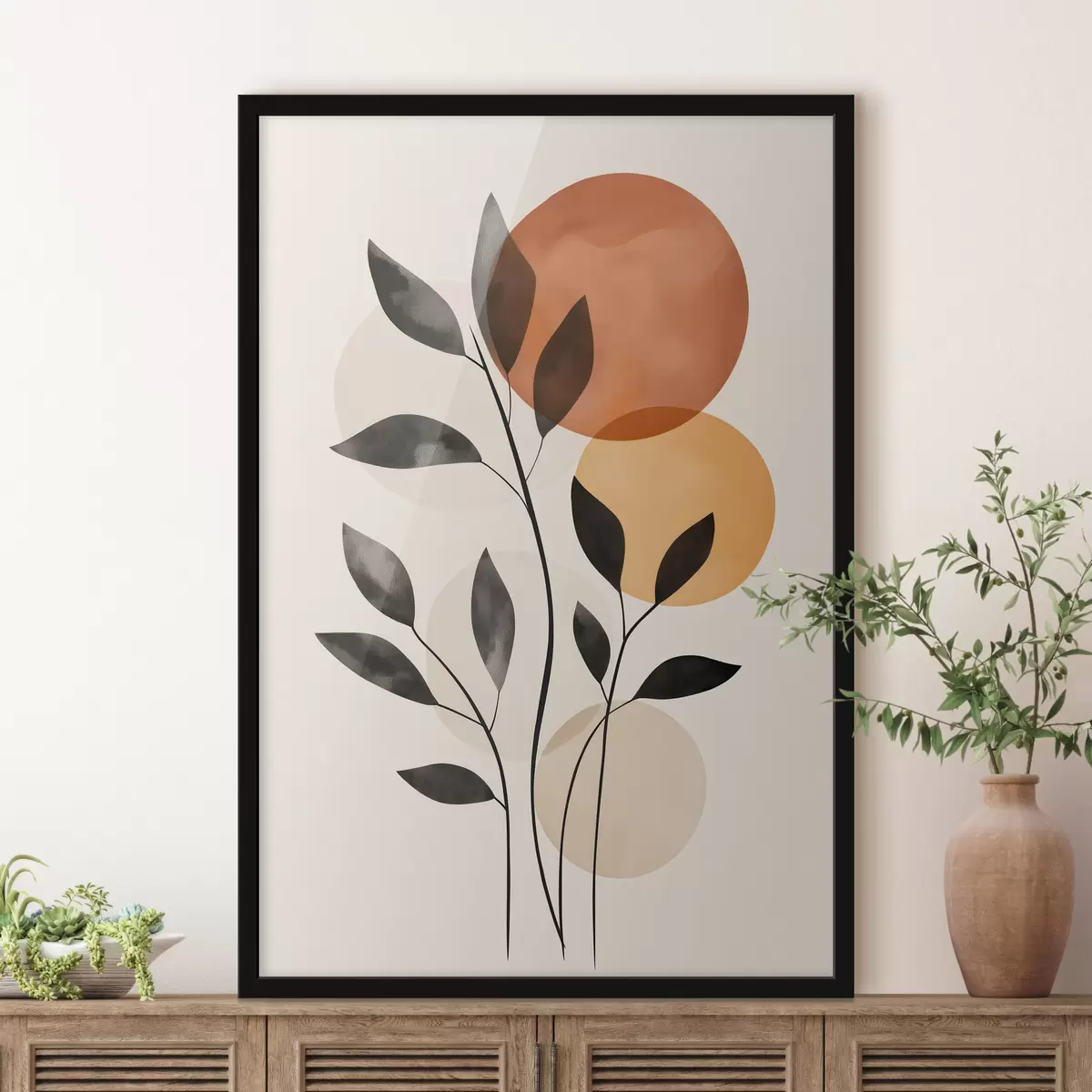 Poster Abstraktní listy f49806