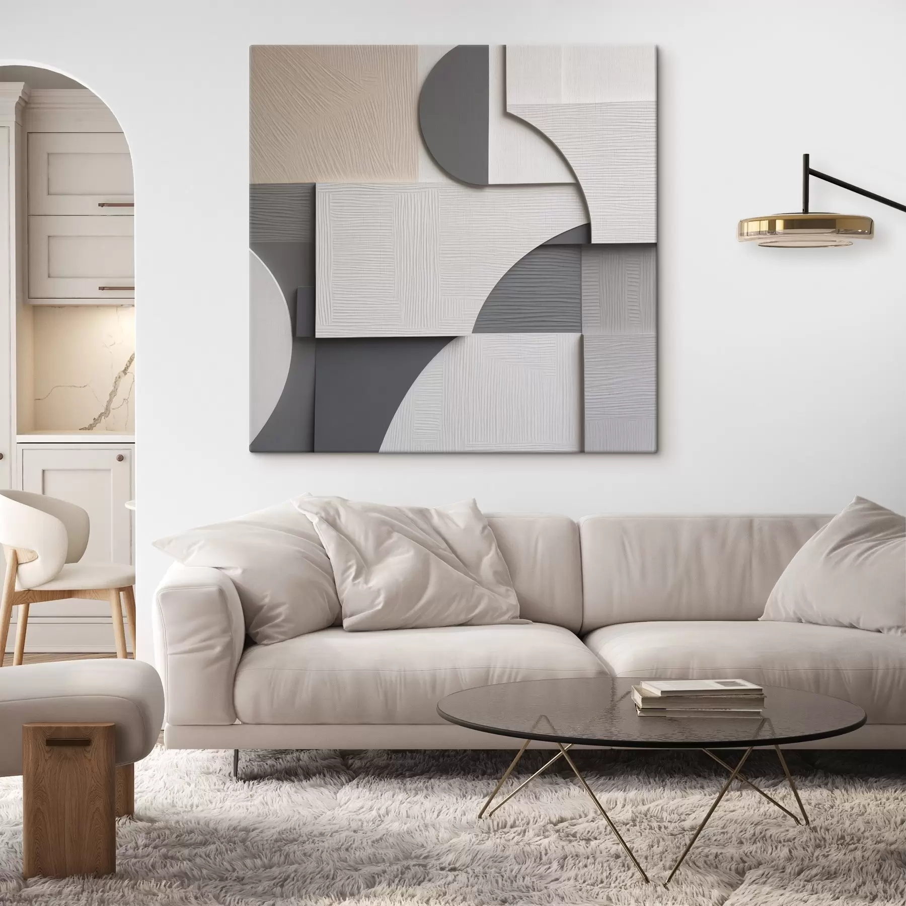Obraz Geometrická abstrakce, plochá ilustrace Č. s49906