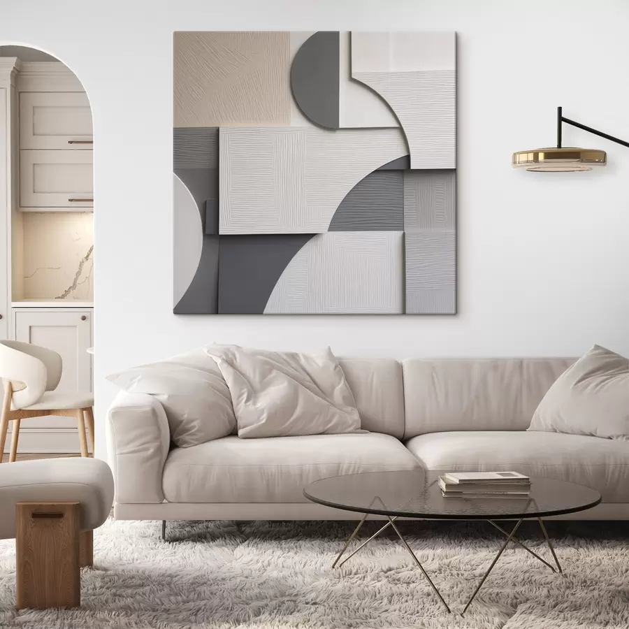 Obraz Geometrická abstrakce, plochá ilustrace Č. s49906