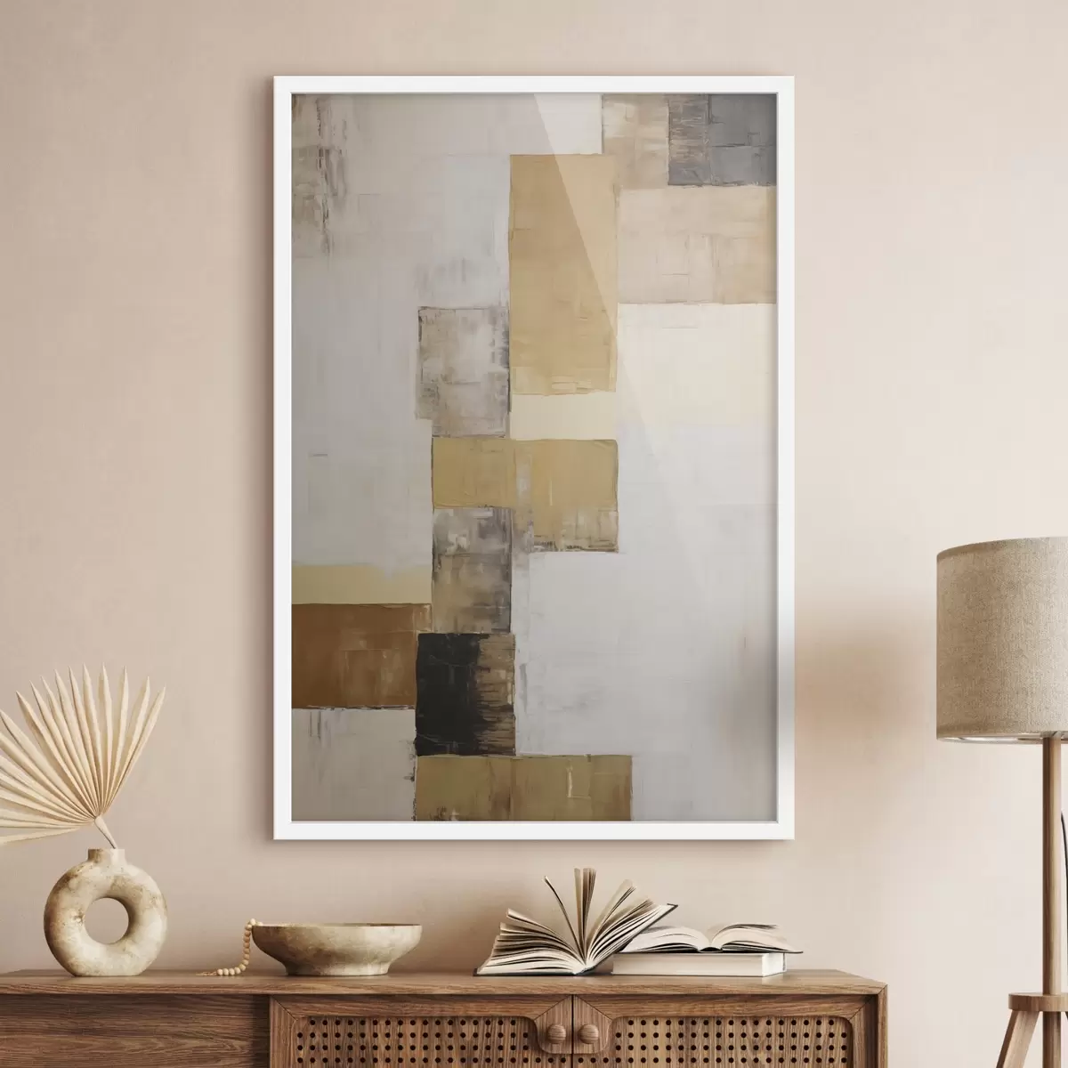 Poster Abstrakce napodobující malbu f49897