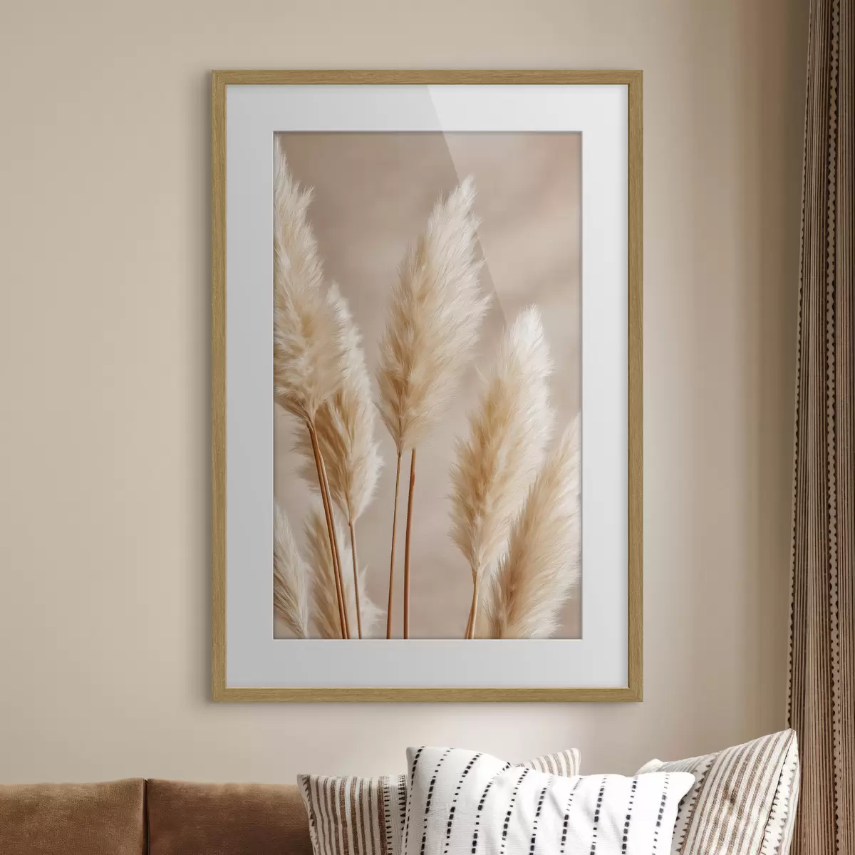 Poster Klády kukuřice a tráva pampová f49920