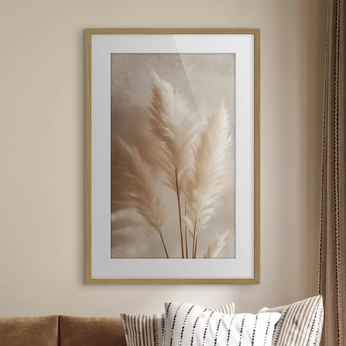 Poster Klády kukuřice a tráva pampová f49921