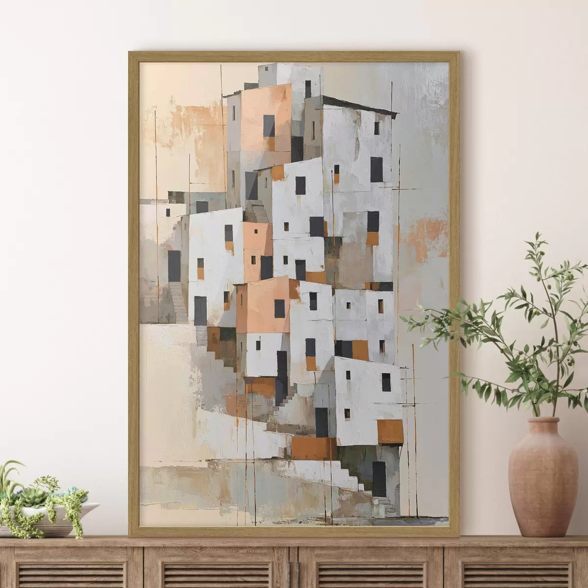 Poster Abstraktní domy f49760