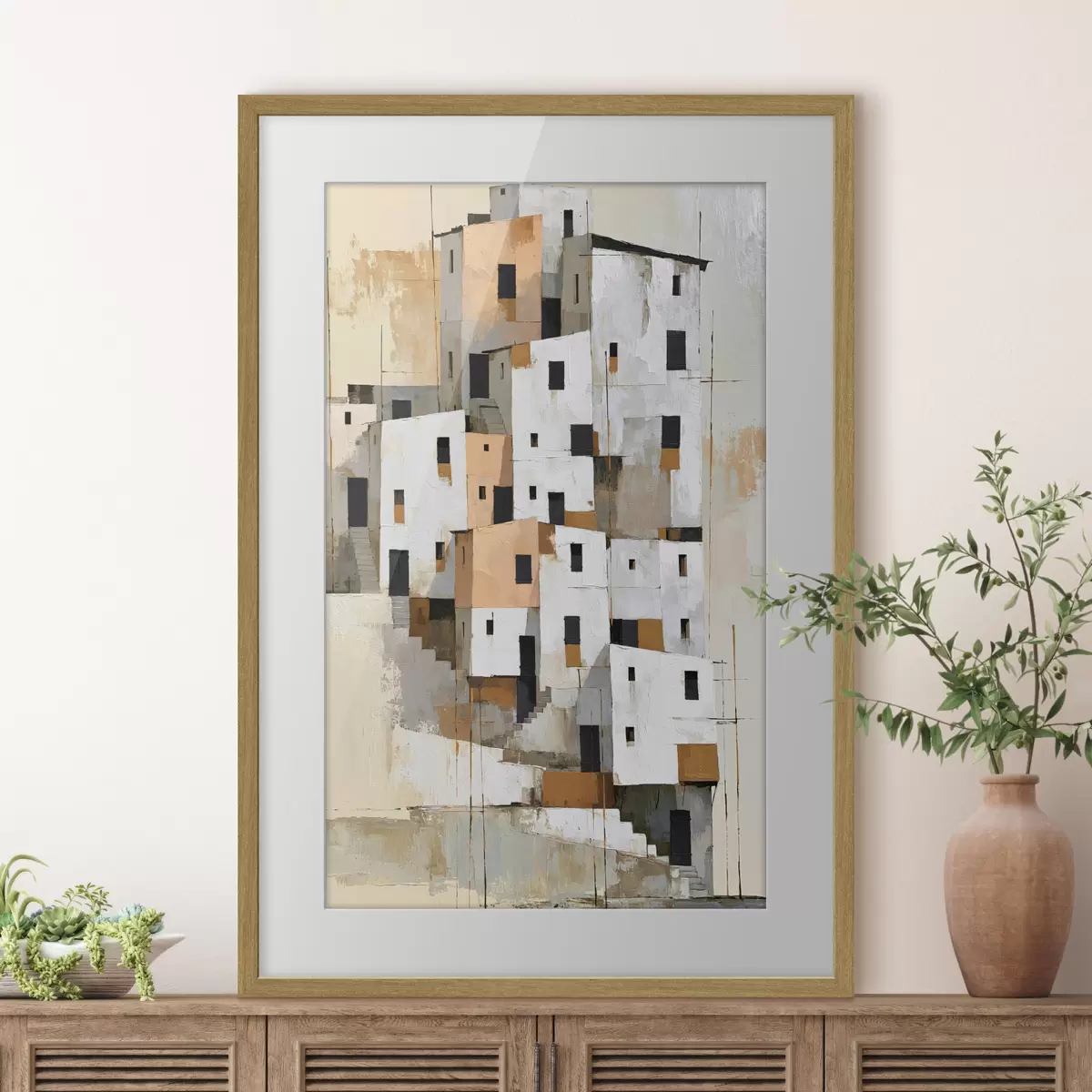 Poster Abstraktní domy f49760