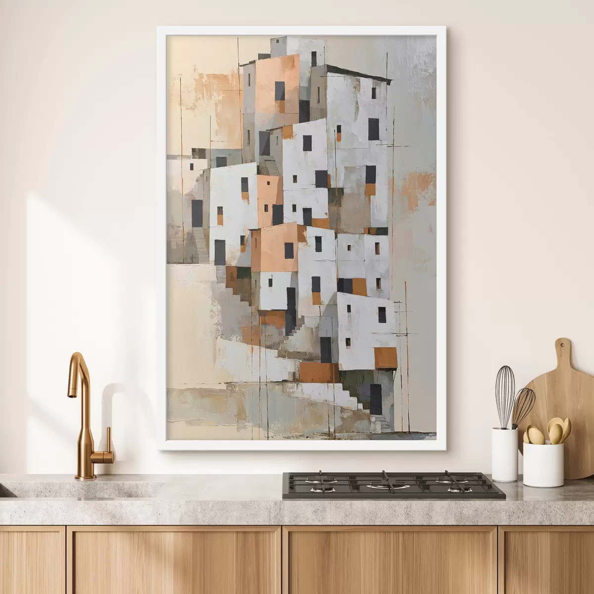 Poster Abstraktní domy f49760