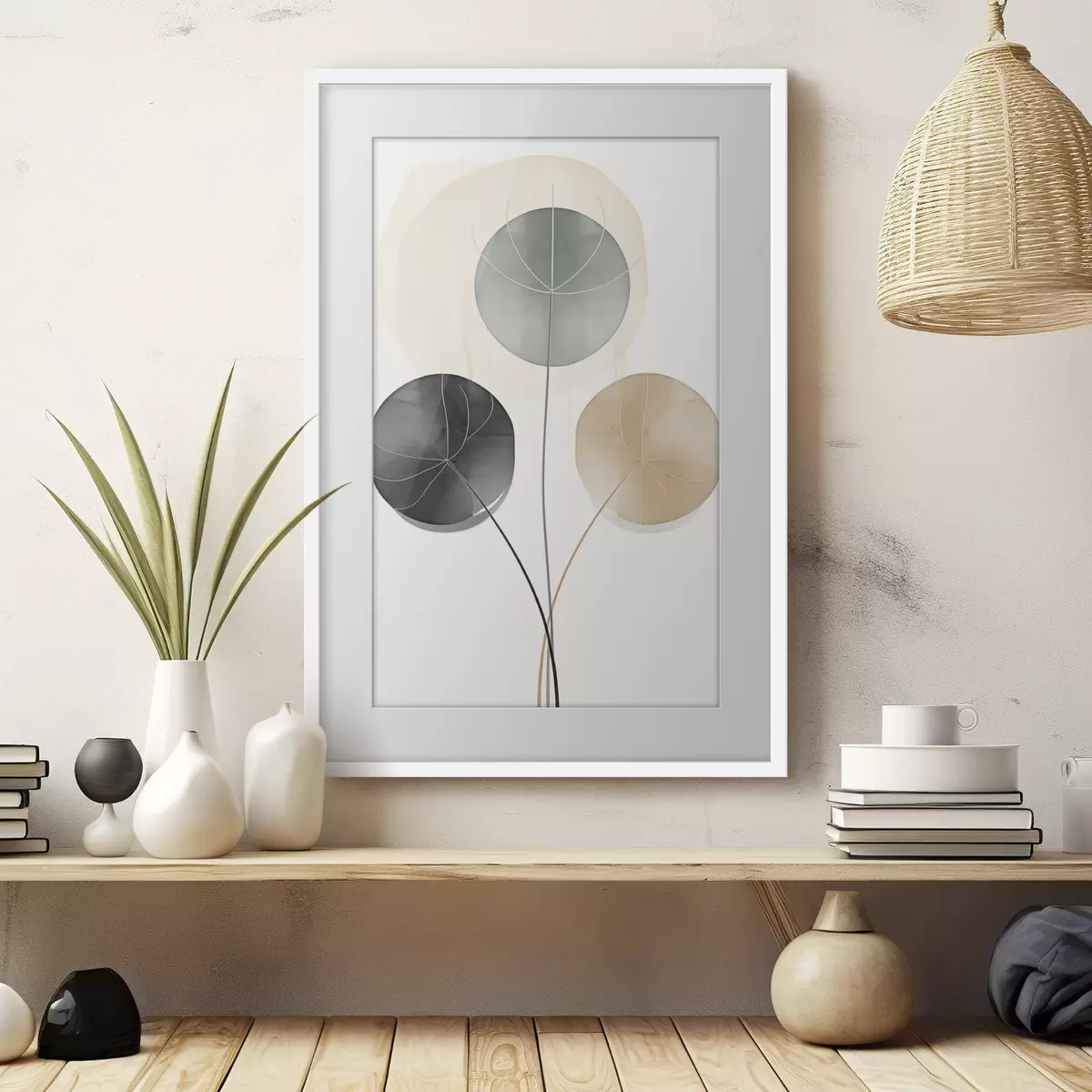 Poster Malba ve světlých tónech f49998