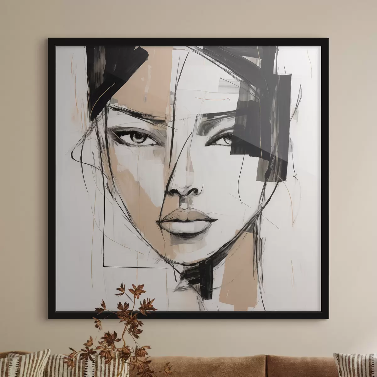 Poster Abstraktní portrét f50049