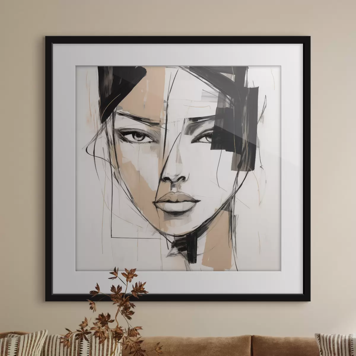 Poster Abstraktní portrét f50049