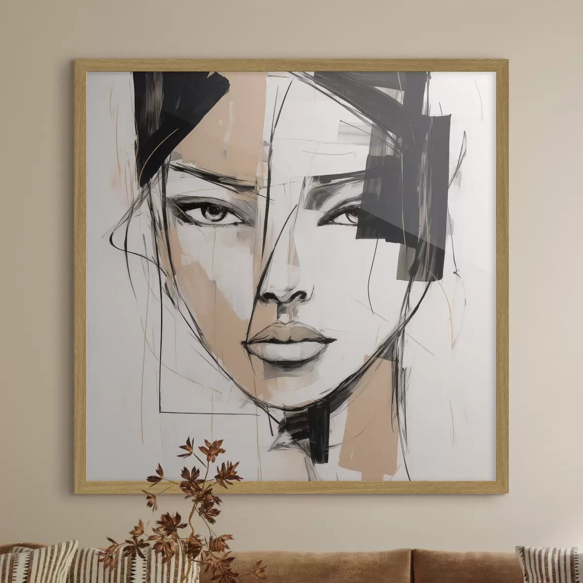 Poster Abstraktní portrét f50049
