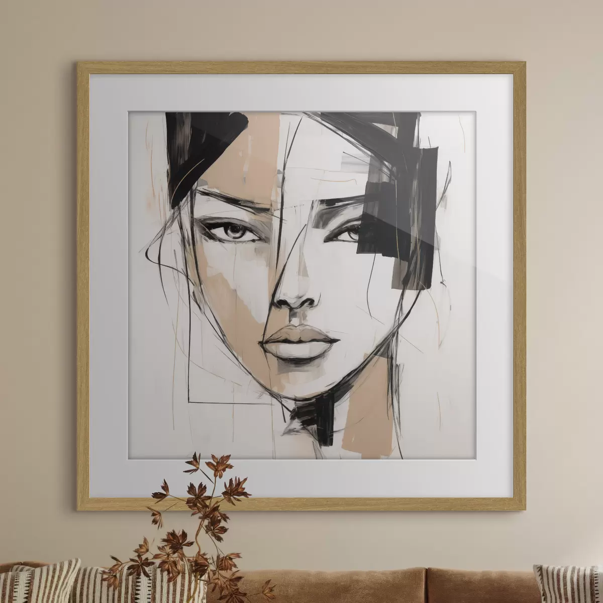 Poster Abstraktní portrét f50049