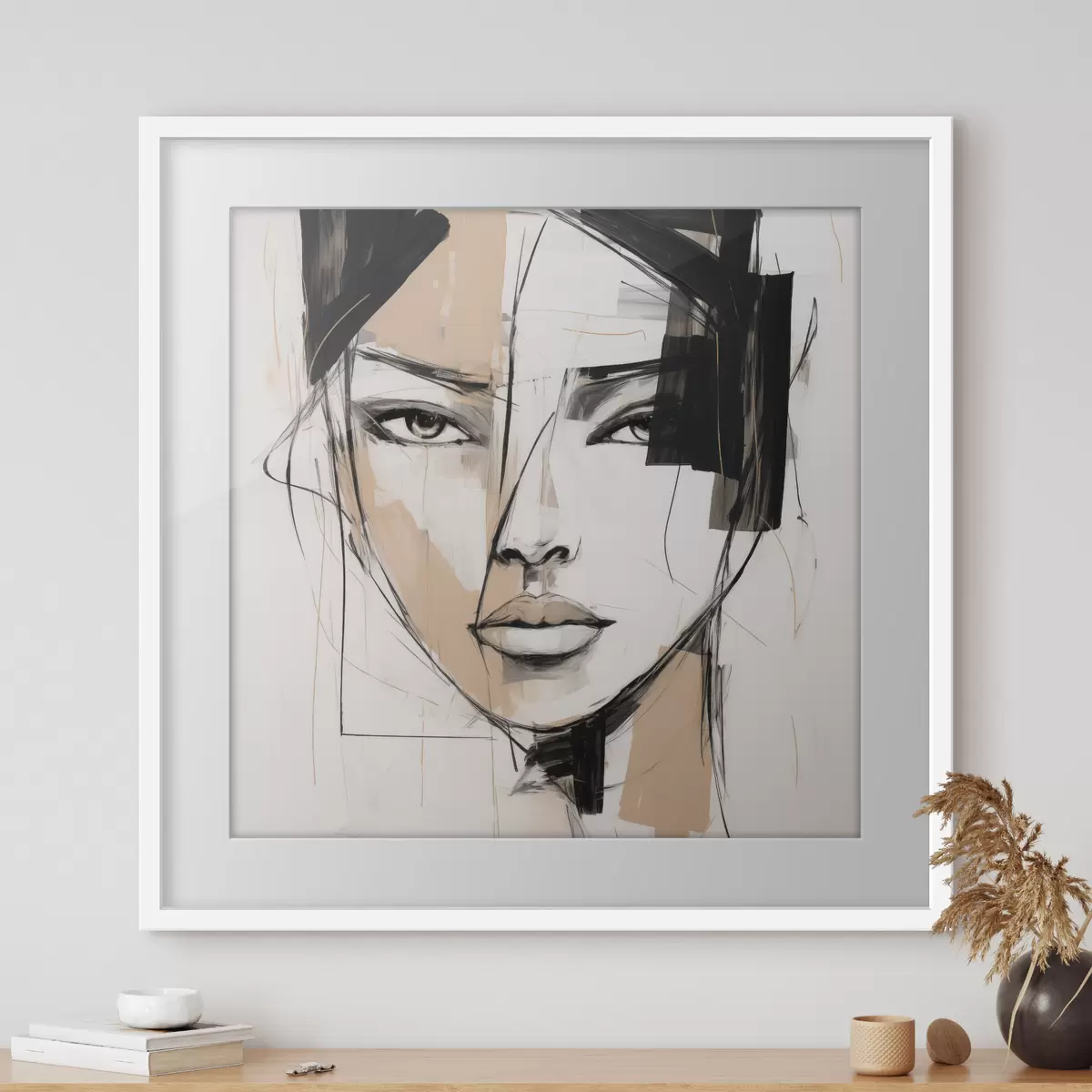 Poster Abstraktní portrét f50049