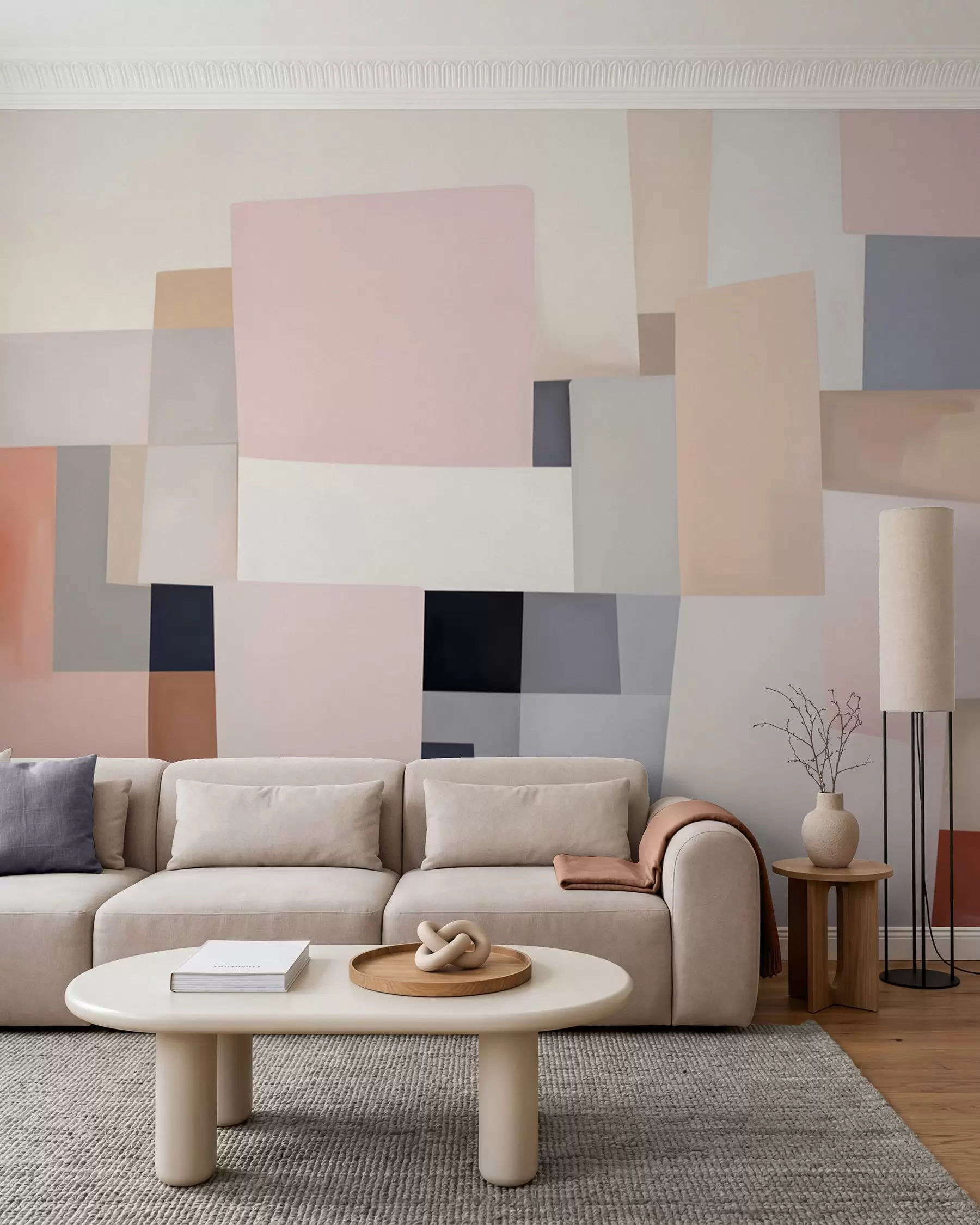 Fototapet Geometrie v pastelu w05785