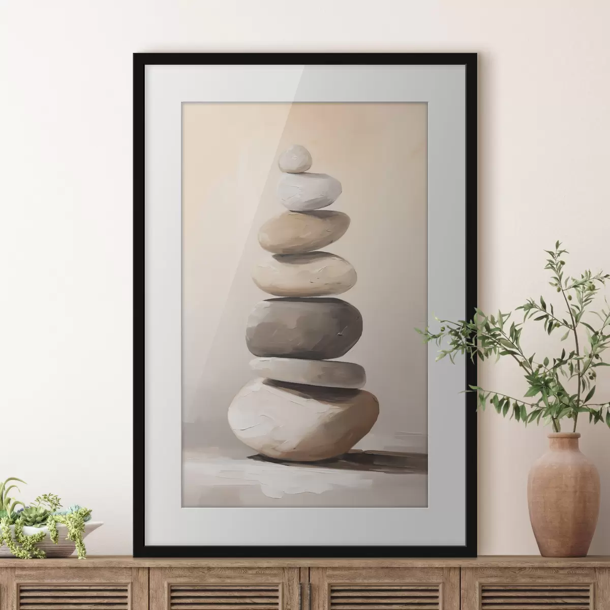 Poster Kameny, imitace malby f50060
