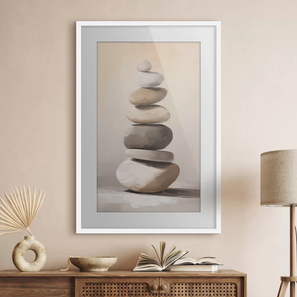 Poster Kameny, imitace malby f50060