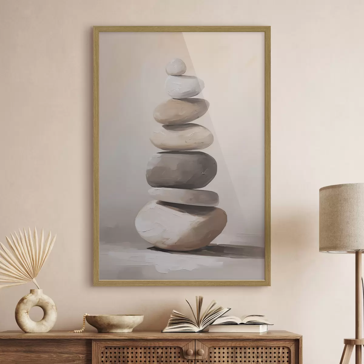 Poster Kameny, imitace malby f50060
