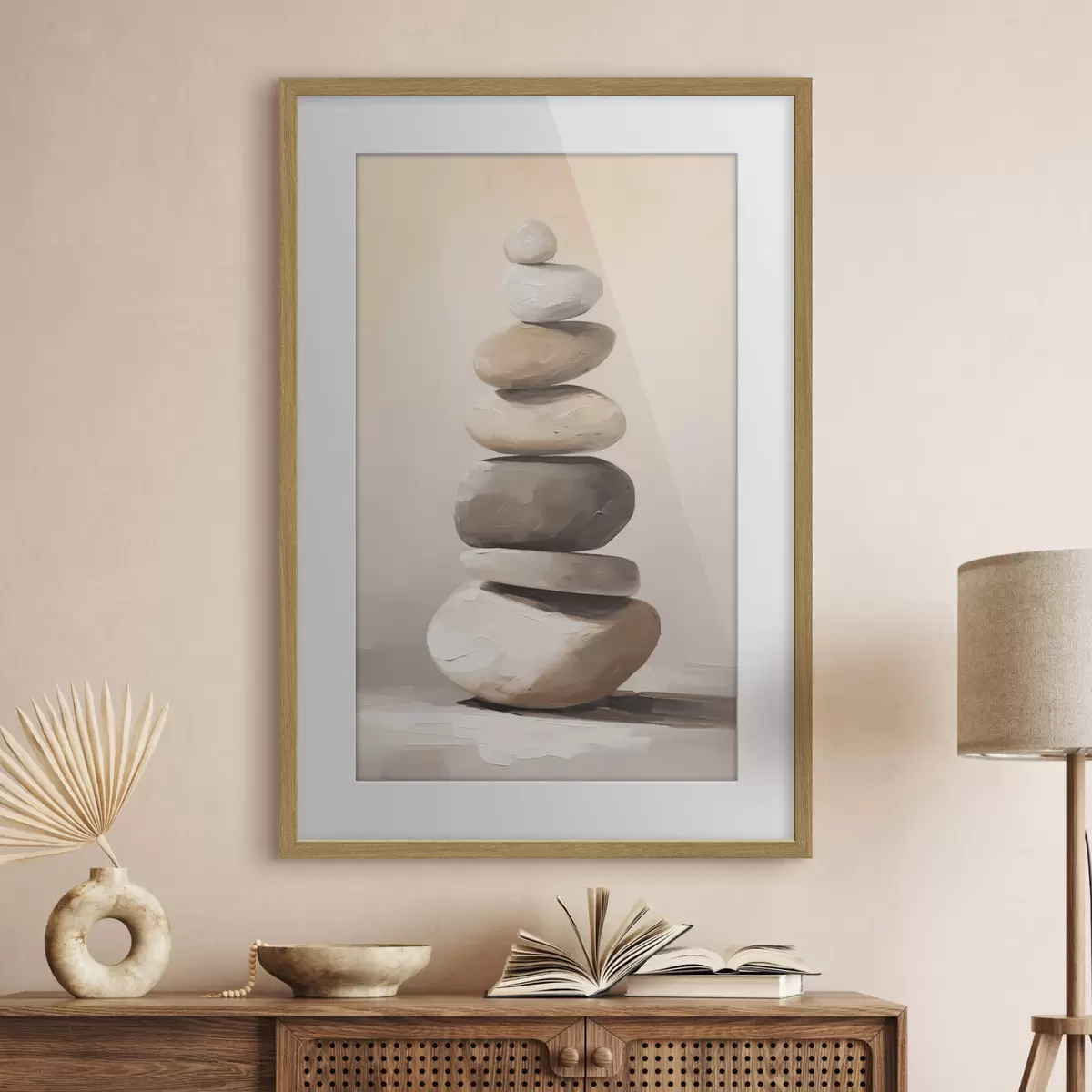 Poster Kameny, imitace malby f50060