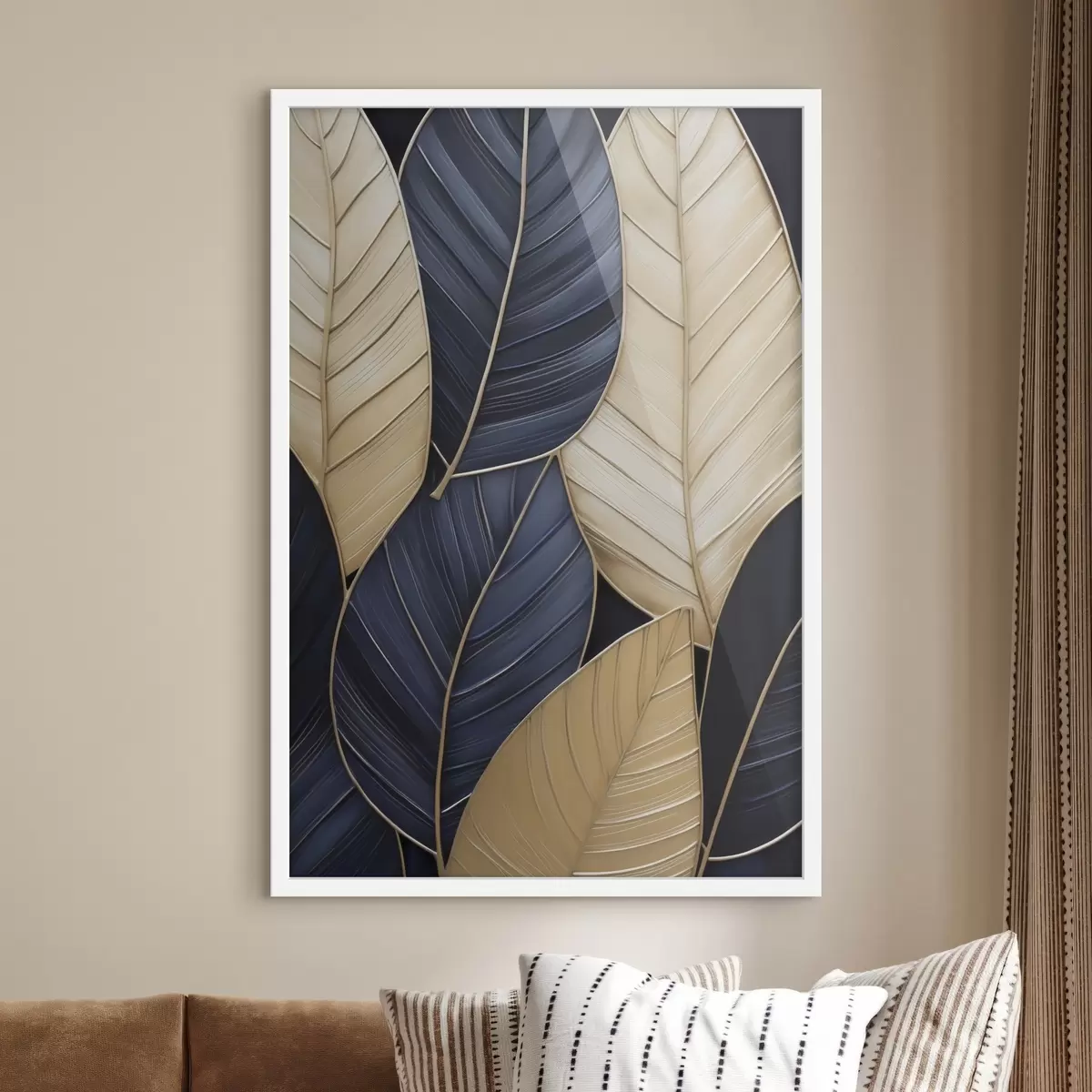 Poster Malba imitace listů f50061