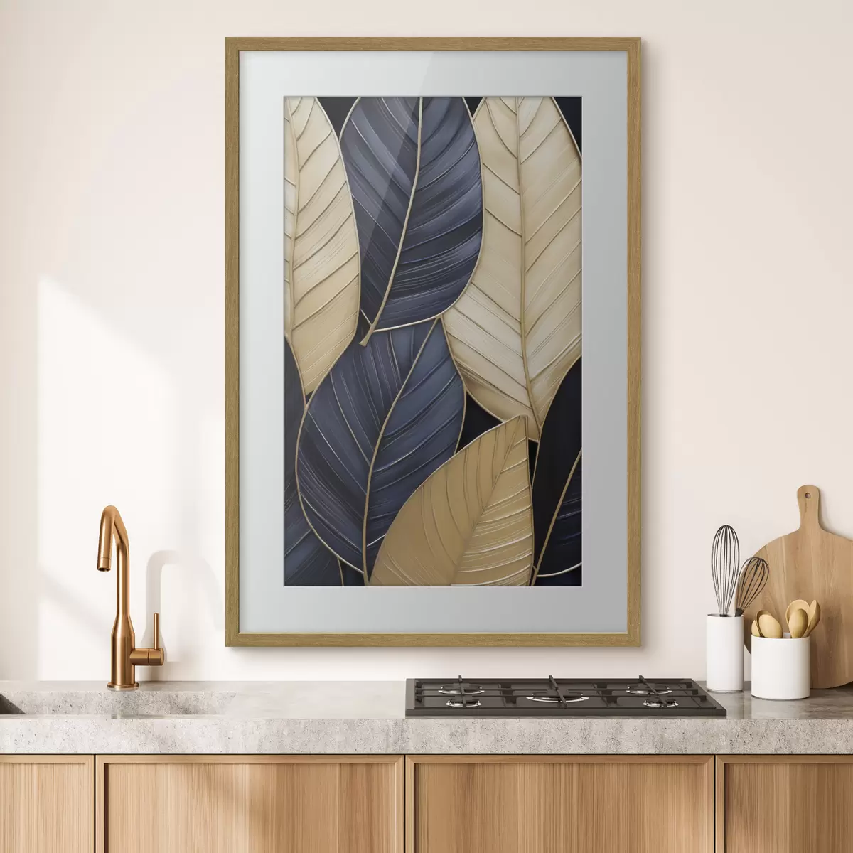 Poster Malba imitace listů f50061