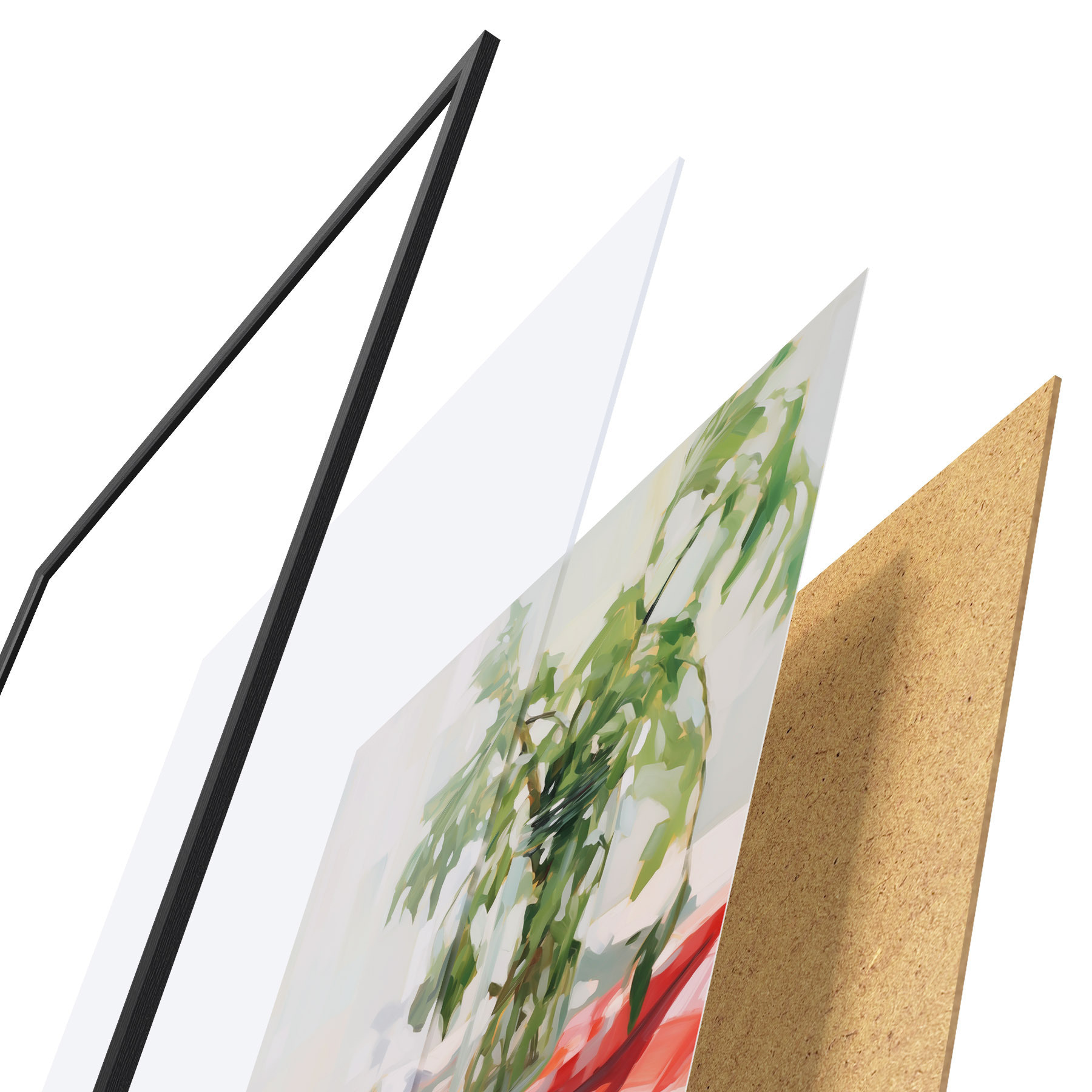 Poster Rajčata na talíři, imitace malby f50064