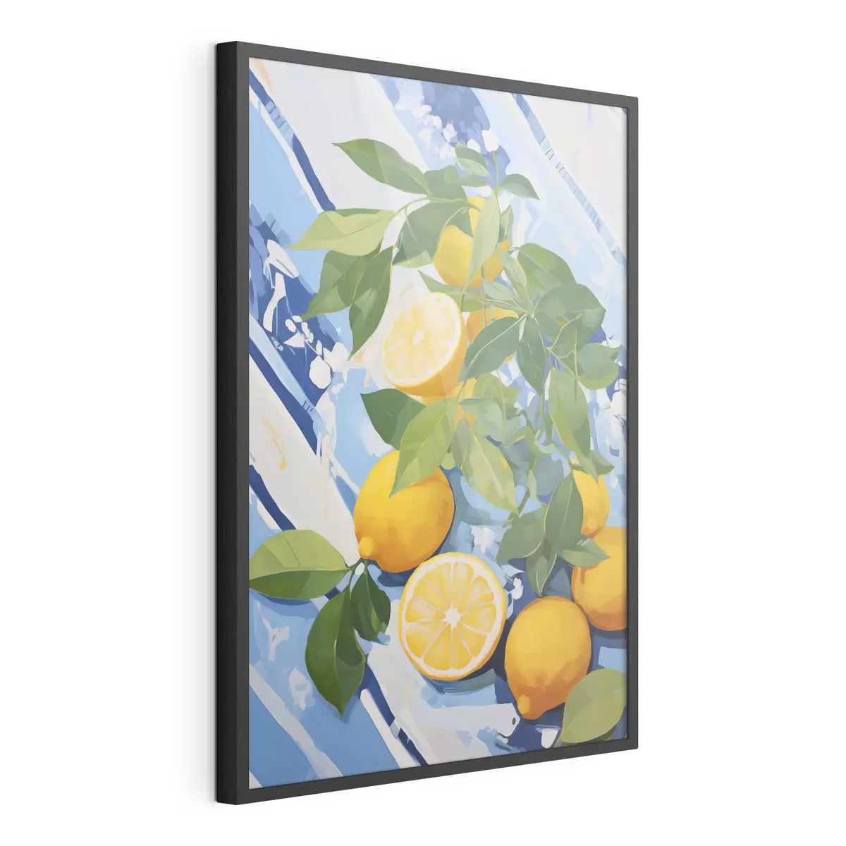 Poster Citrony, imitace malby f50066