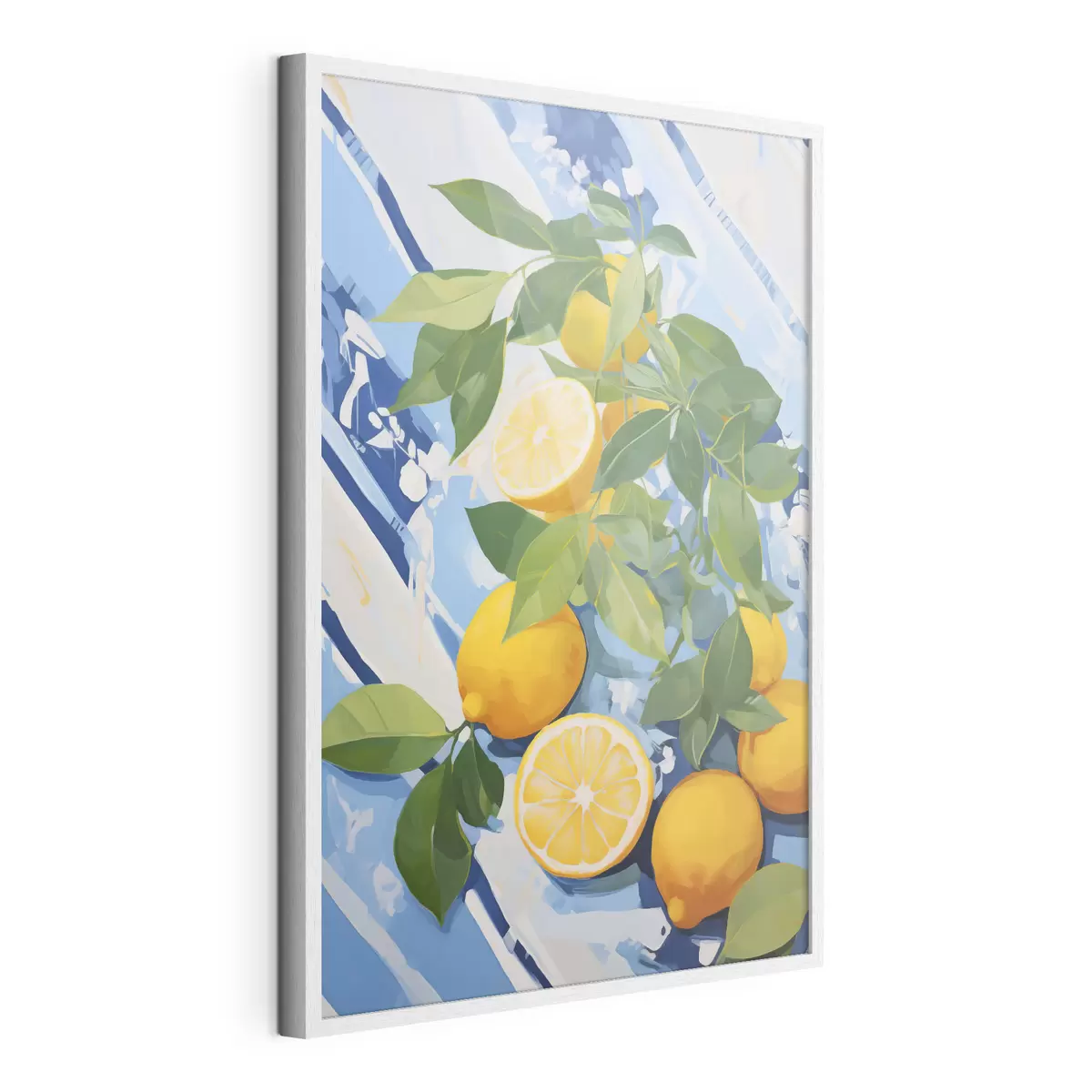 Poster Citrony, imitace malby f50066