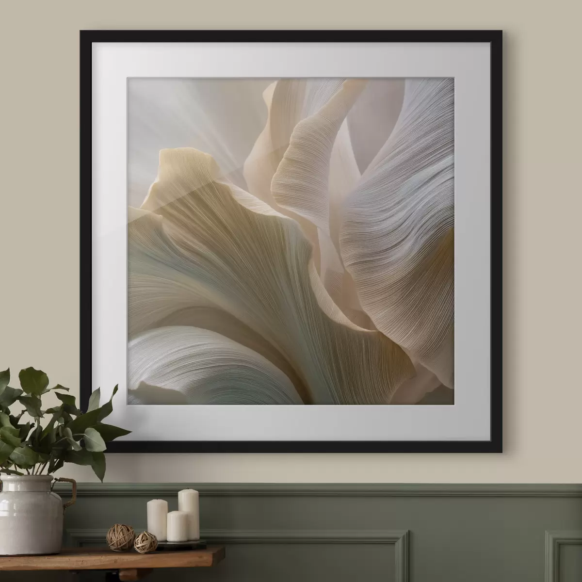 Poster Abstraktní okvětní lístky v jemných odstínech f49945