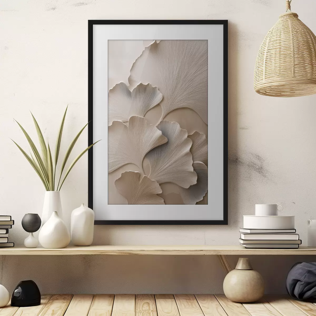 Poster Abstraktní plynulé tvary v tmavých tónech f49961