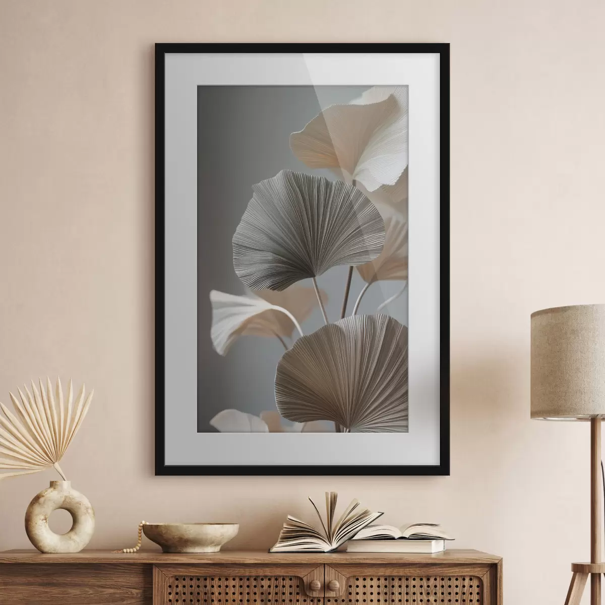 Poster Ozdobné listy ve tvaru vějíře f49971