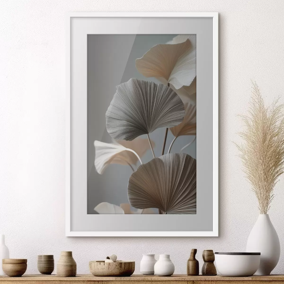Poster Ozdobné listy ve tvaru vějíře f49971