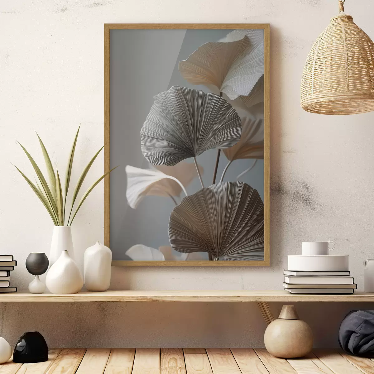 Poster Ozdobné listy ve tvaru vějíře f49971