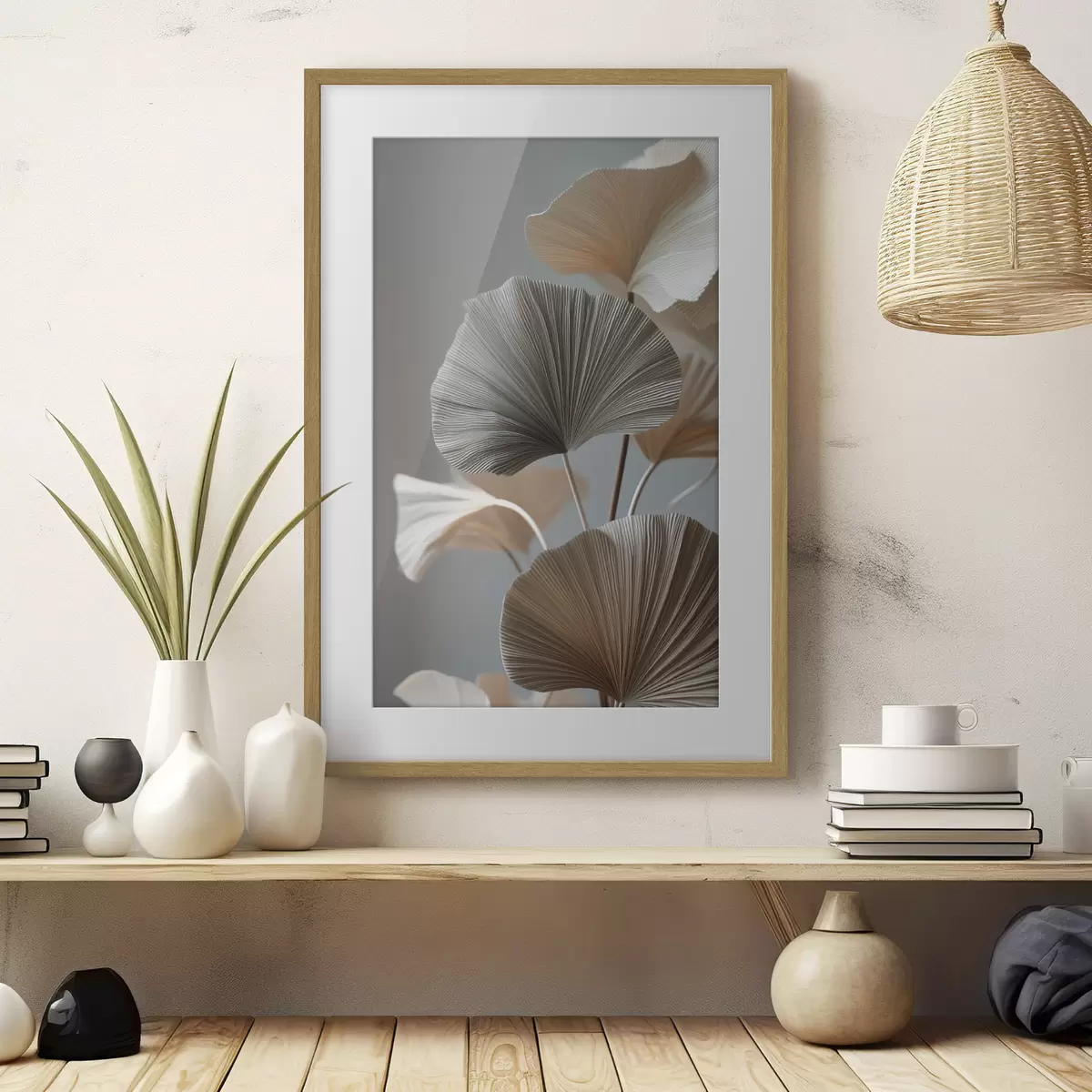 Poster Ozdobné listy ve tvaru vějíře f49971