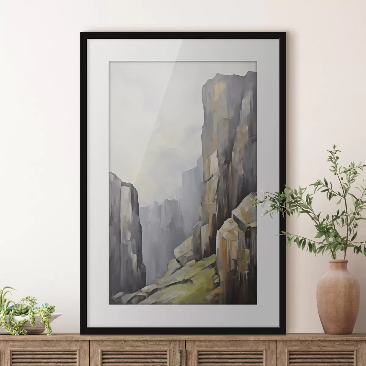 Poster Kameny, napodobenina malby f50134