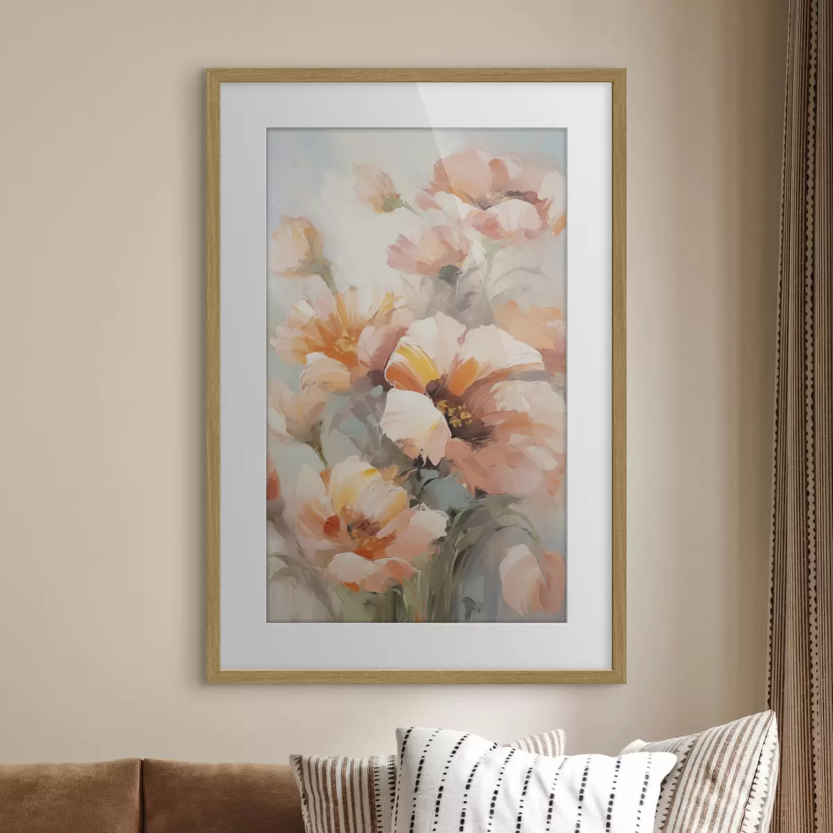 Poster Jemné květiny, imitace malby f50140