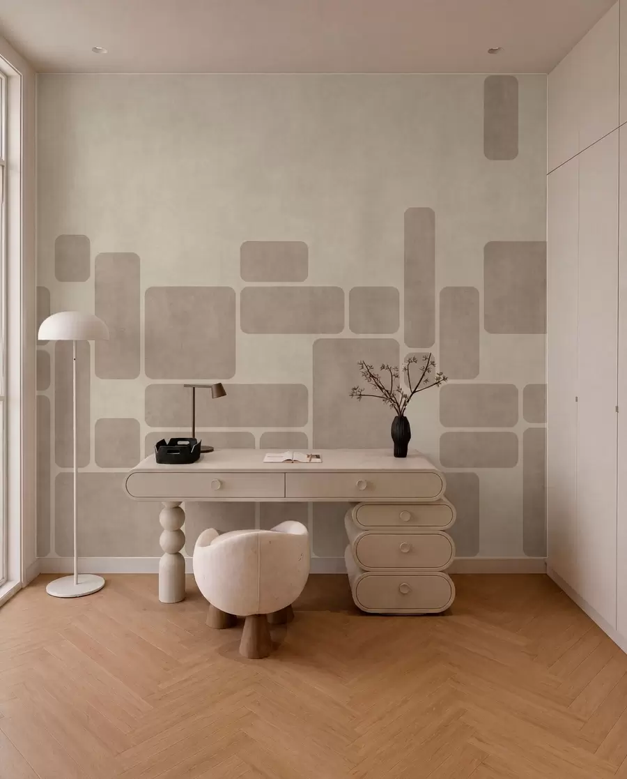 Fototapet Geometrický vzor se zaoblenými obdélníky w05141