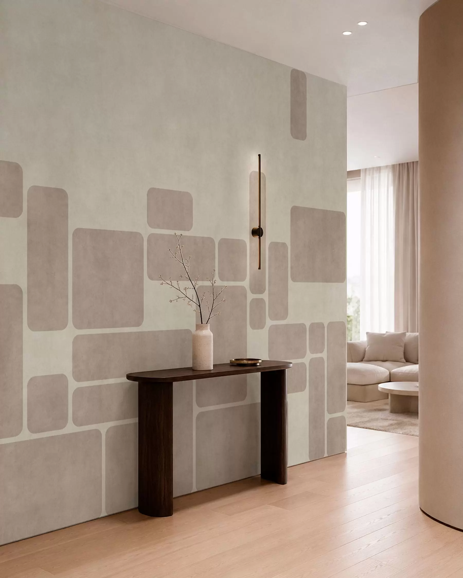 Fototapet Geometrický vzor se zaoblenými obdélníky w05141