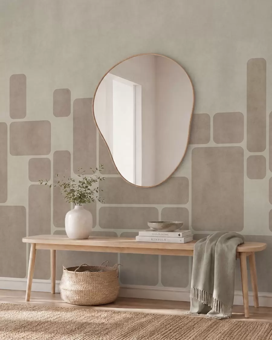 Fototapet Geometrický vzor se zaoblenými obdélníky w05141