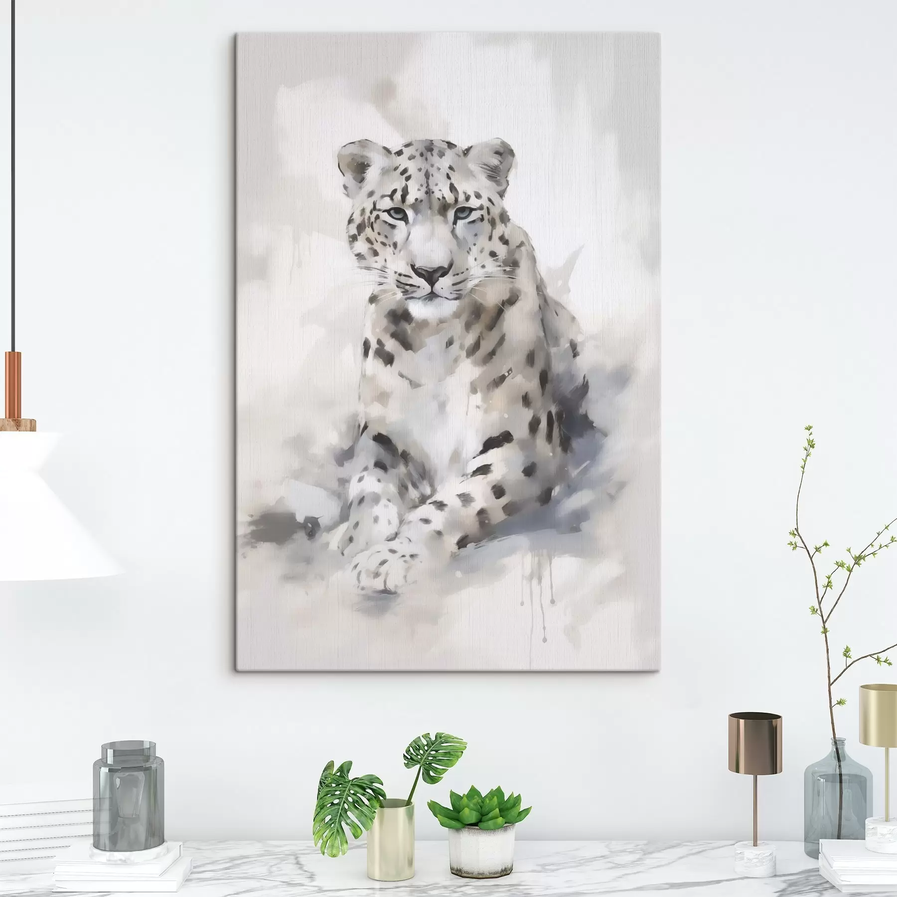 Obraz Leopard, malba v imitaci Č. s50413