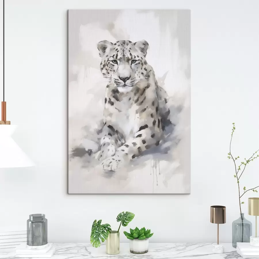 Obraz Leopard, malba v imitaci Č. s50413
