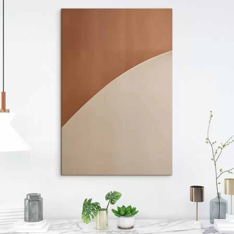 Obraz Terakotový geometrický oblouk Č. s50393