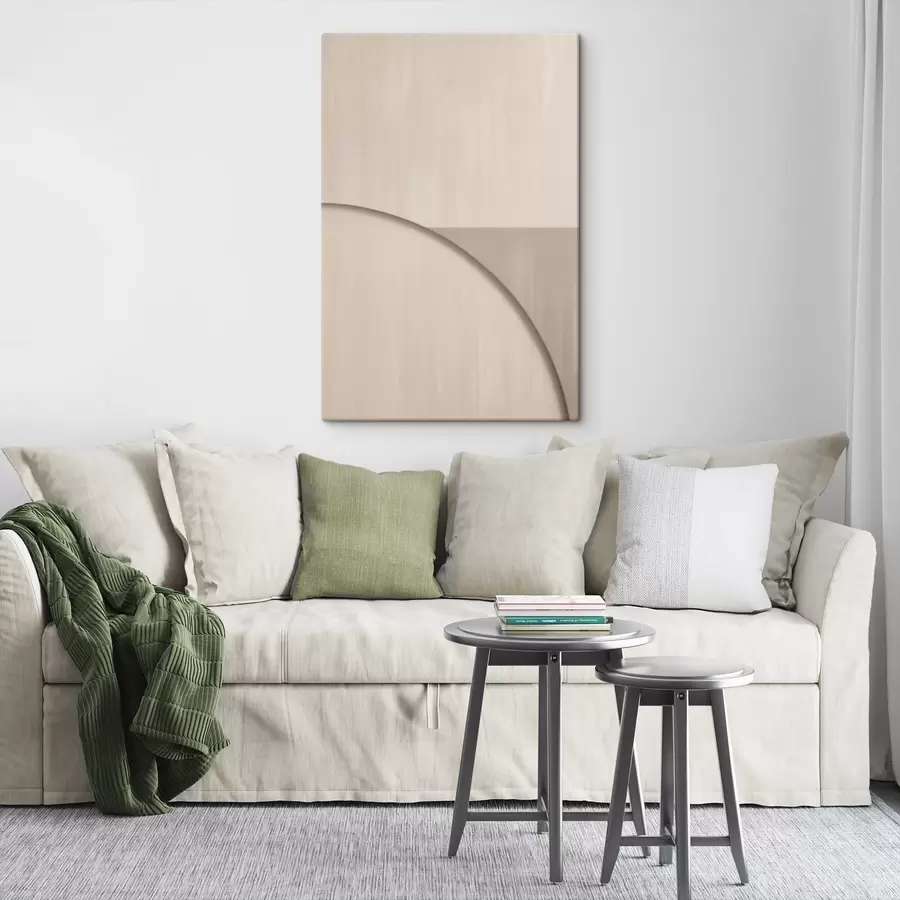 Obraz Minimalistická kompozice v béžových odstínech Č. s50398