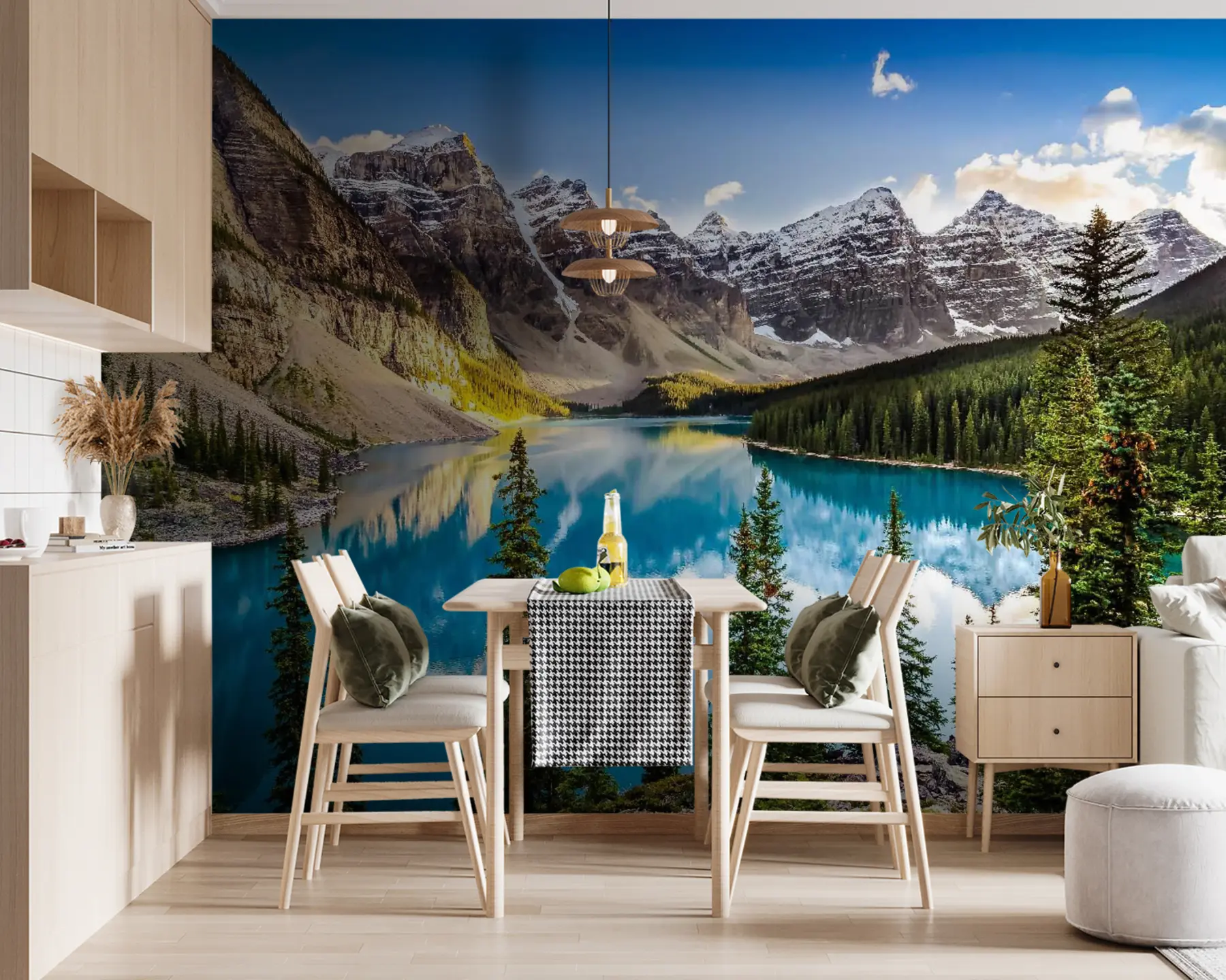 Fototapet Zrcadlové jezero na úpatí hory u58602