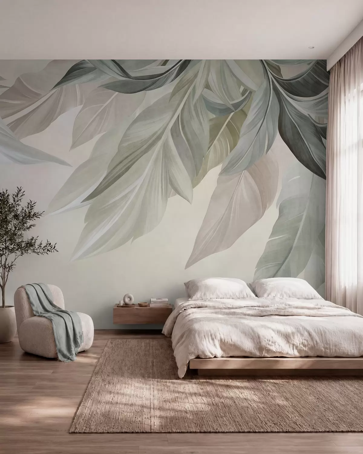 Fototapet Listy v pastelu w10054