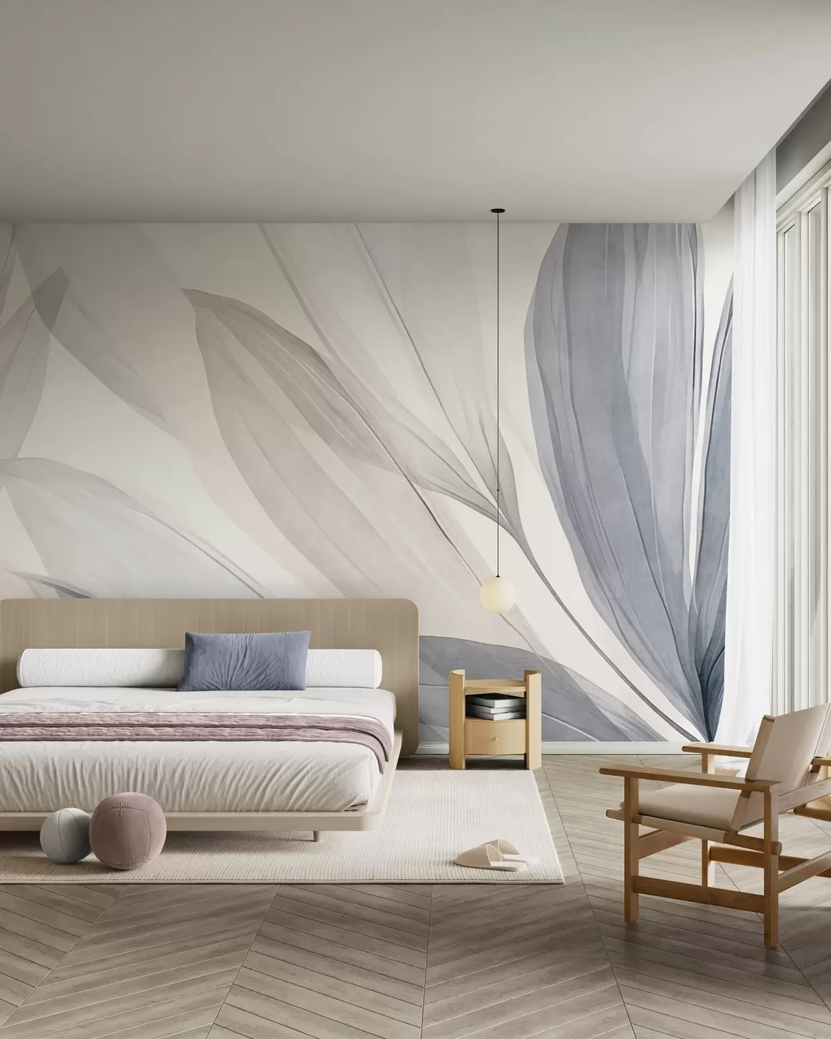 Fototapet Listy v blankytu w10063